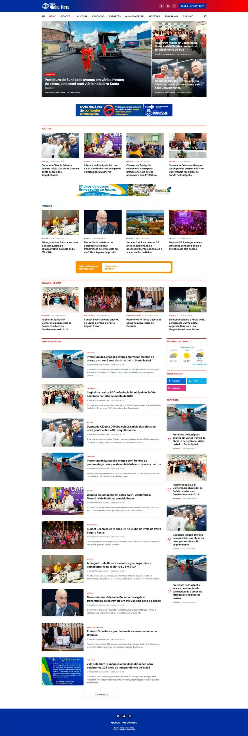 Site – Portal minha terra