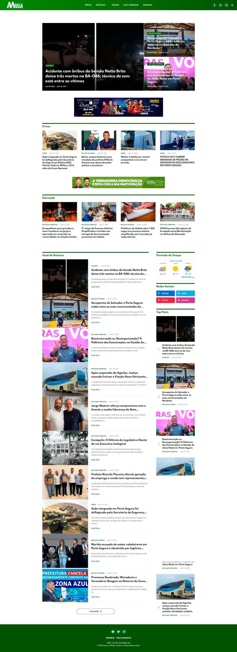 Site – Saiu na mídia